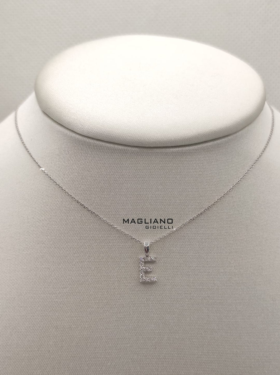 TINGN Collana Girocollo A Strati Con Lettera Iniziale – Placcato Argento O Oro 14K, Ipoallergenica, Catena Doppia Regolabile Da 35+5 Cm