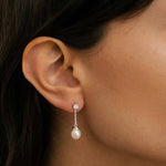 Orecchino Luce Perla Amabile Silver