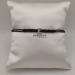 Bracciale cordino con lettera E