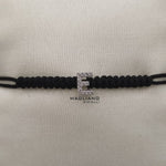 Bracciale cordino con lettera E