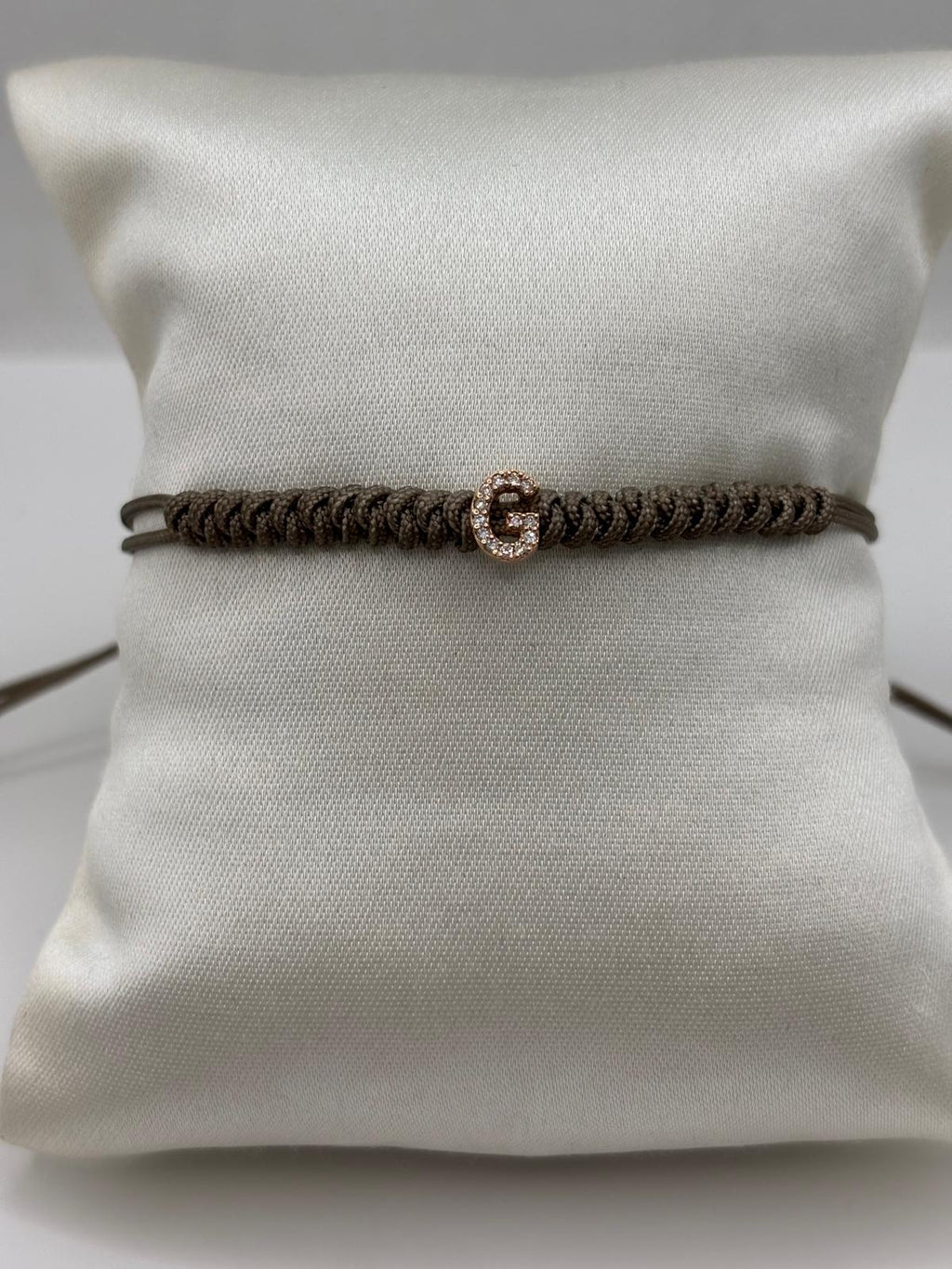 Bracciale cordino con lettera G
