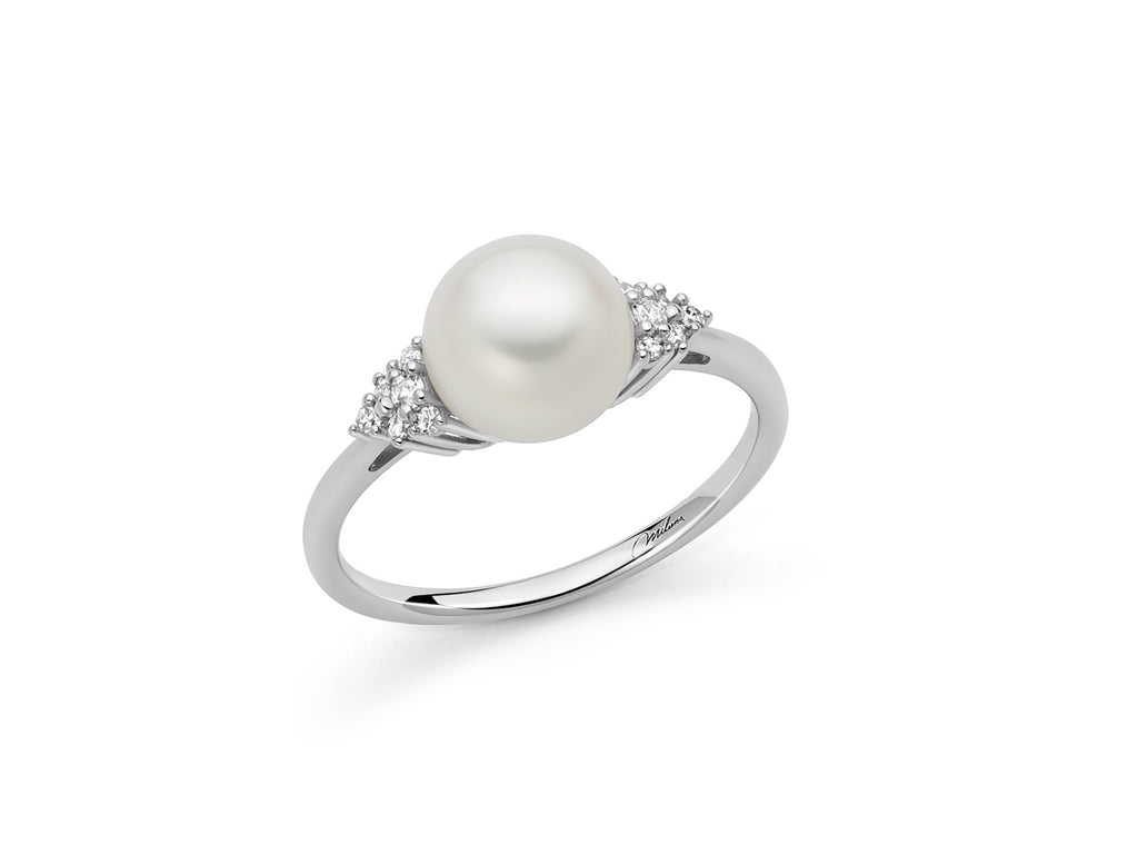 Anello con perla e diamanti Miluna - PLI1715