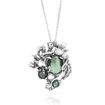 pendente jungle Pendente con quarzo e agata verde : 12505