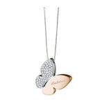 Collana Salvini Farfalla Oro Rosa e Oro Bianco Brillanti