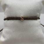 Bracciale cordino con lettera S