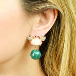 Misis Orecchini Agata Verde Collezione Positano - OR08996