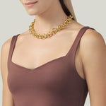 Collana pueblo Collana in bronzo dorato : N0003