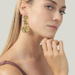 orecchini cascata dakota Orecchini in bronzo dorato : N0012