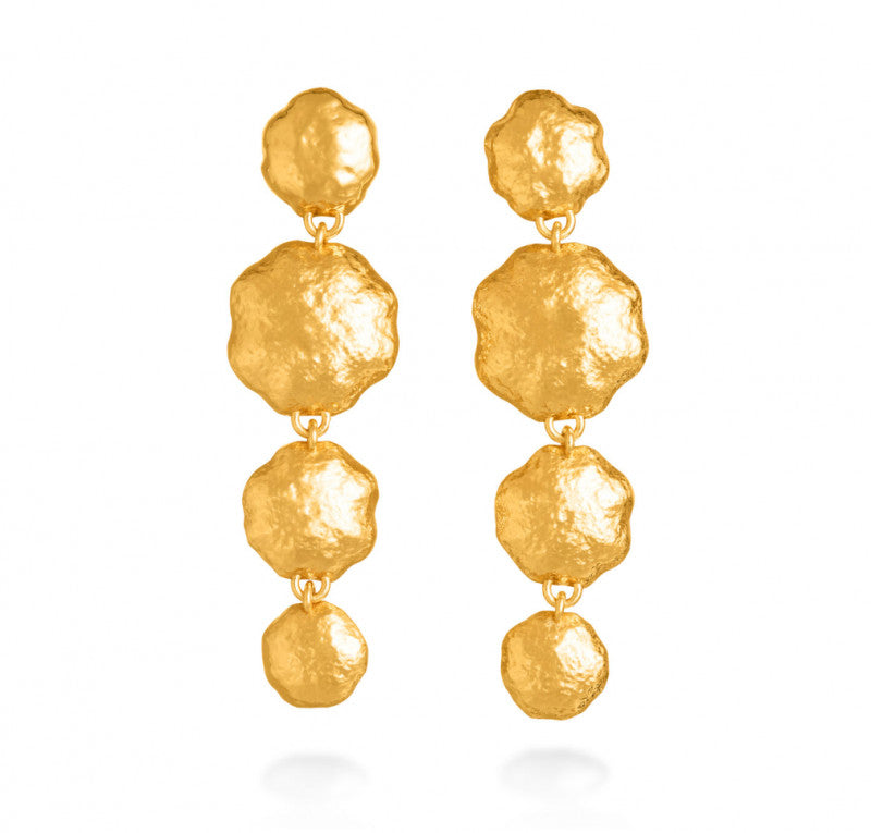 orecchini cascata sand Orecchini in bronzo dorato : N0014