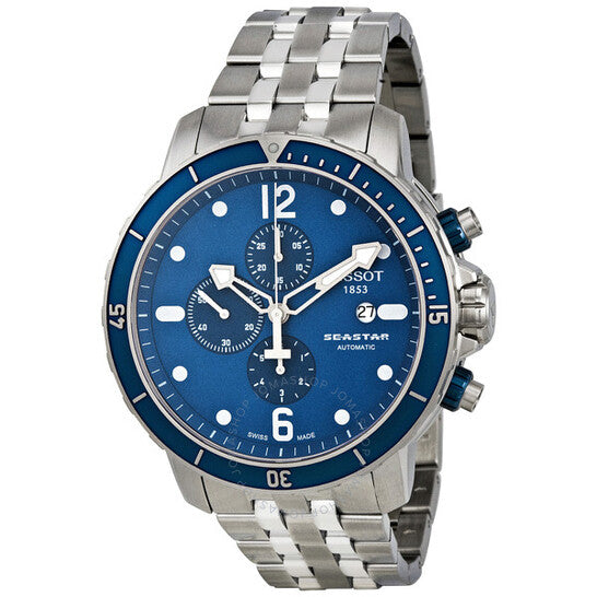 Orologio Tissot cronografo Seastar quadrante blu T066.427.11.047.00