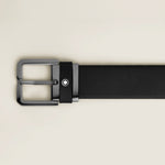 Cintura Montblanc 35 mm in pelle nera MB 199648