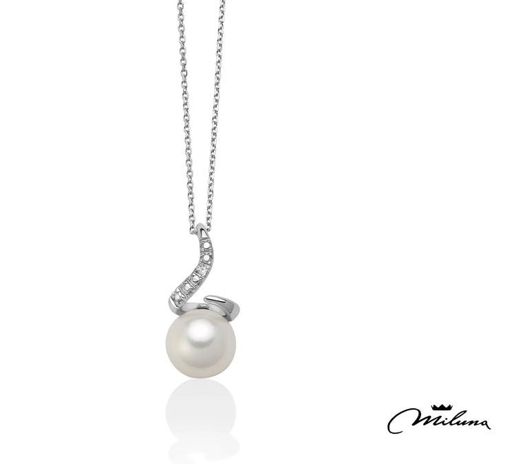 Collana Miluna brillanti e perle - PCL6243X