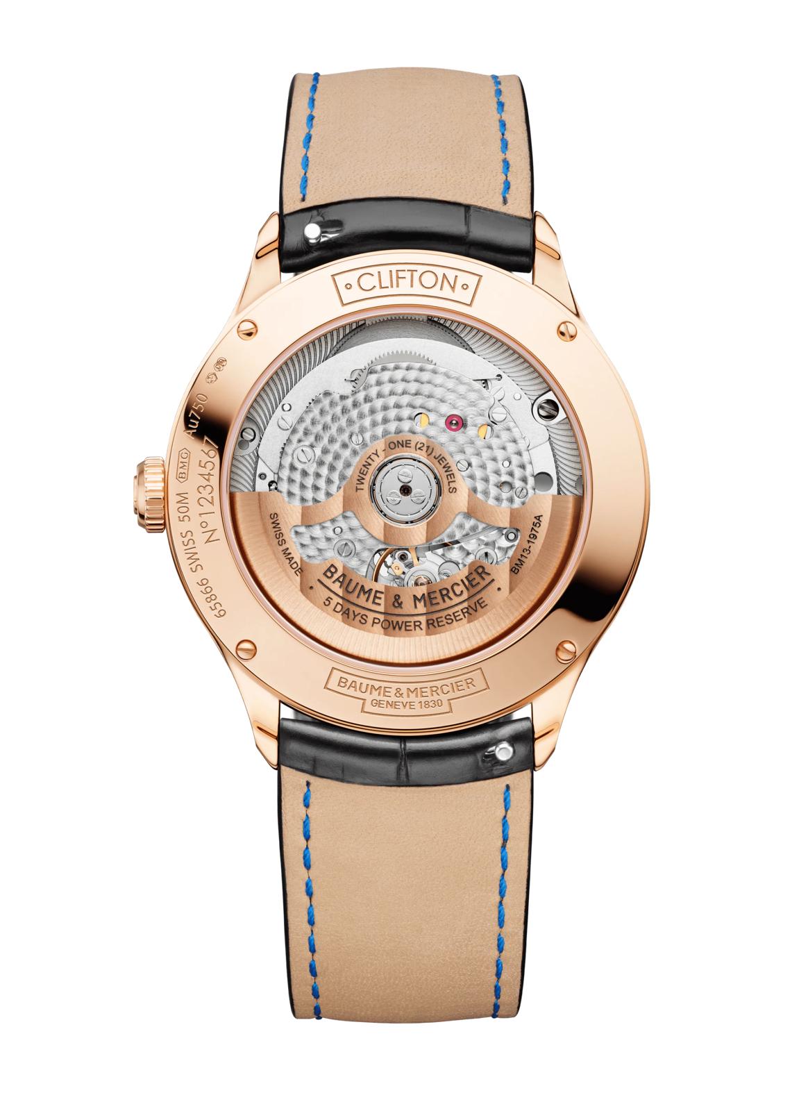 OROLOGIO BAUME&MERCIER AUTOMATICO ORO ROSSO, Datario 39MM Clifton 10469